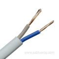 Low Voltage 2x0.5mm2 RVV flat cable 60227 IEC 52 300/300V PVC cable